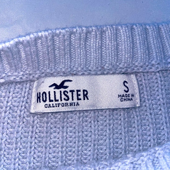 Baggy Light blue oversized Hollister knitted sweater - Picture 2 of 2